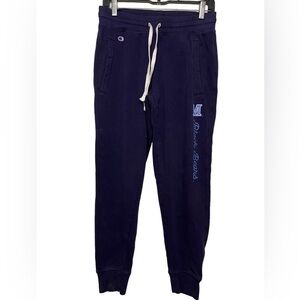 Champion Maine Black Bears Joggers Navy w White Printed Logo Size Small